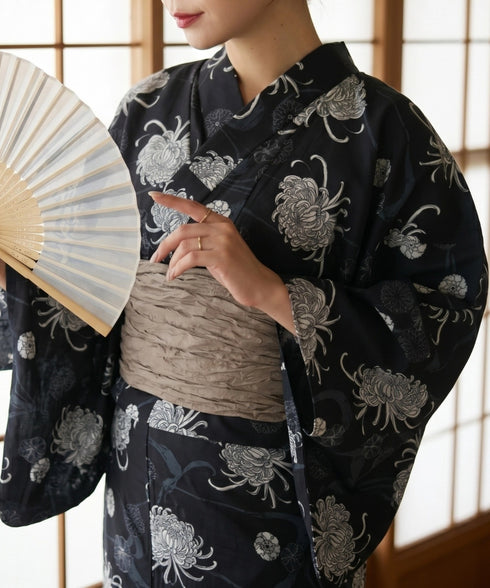 浴衣2点セット(浴衣/帯)選べる6柄♪1枚仕立てで着付け楽々 1人で着られる(浴衣/帯)■動画あり | MD2262041 | その他2