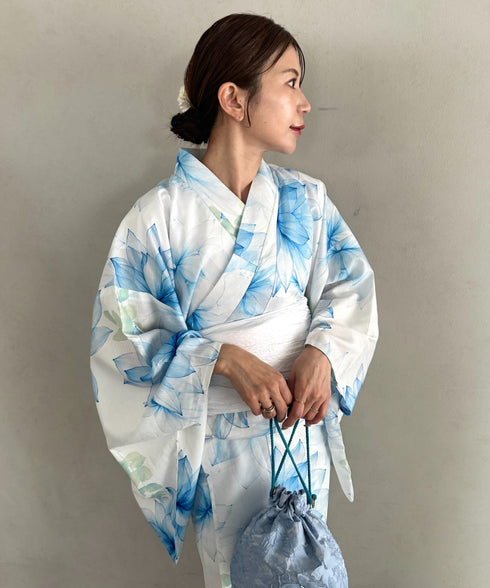 浴衣2点セット(浴衣/帯)選べる6柄♪1枚仕立てで着付け楽々 1人で着られる(浴衣/帯)■動画あり | MD2262041 | その他1