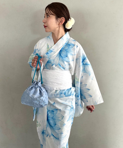 浴衣2点セット(浴衣/帯)選べる6柄♪1枚仕立てで着付け楽々 1人で着られる(浴衣/帯)■動画あり | MD2262041 | その他1