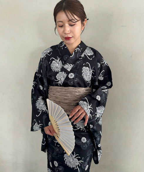 浴衣2点セット(浴衣/帯)選べる6柄♪1枚仕立てで着付け楽々 1人で着られる(浴衣/帯)■動画あり | MD2262041 | その他2