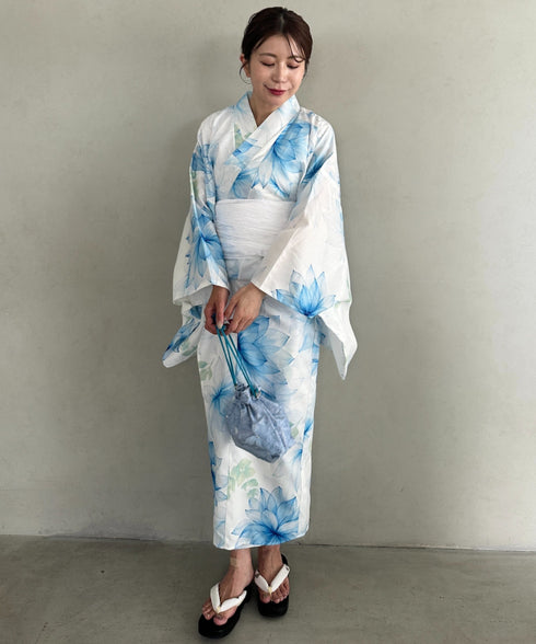 浴衣2点セット(浴衣/帯)選べる6柄♪1枚仕立てで着付け楽々 1人で着られる(浴衣/帯)■動画あり | MD2262041 | その他1