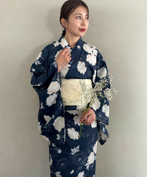 浴衣2点セット(浴衣/帯)選べる6柄♪1枚仕立てで着付け楽々 1人で着られる(浴衣/帯)■動画あり | MD2262041 | その他3