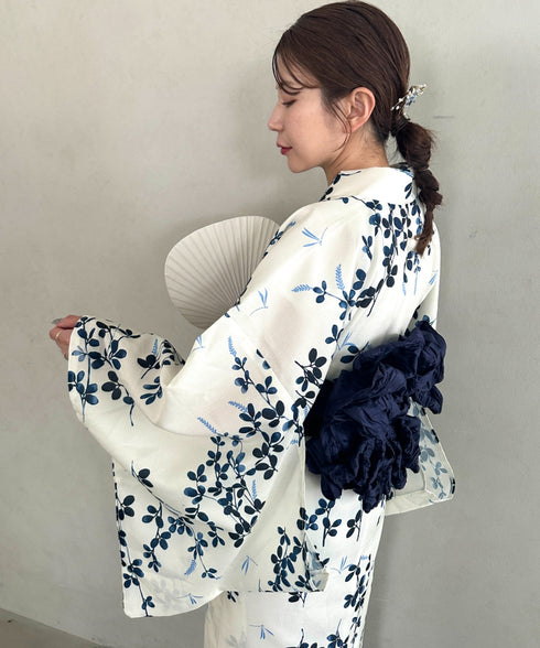 浴衣2点セット(浴衣/帯)選べる6柄♪1枚仕立てで着付け楽々 1人で着られる(浴衣/帯)■動画あり | MD2262041 | その他4