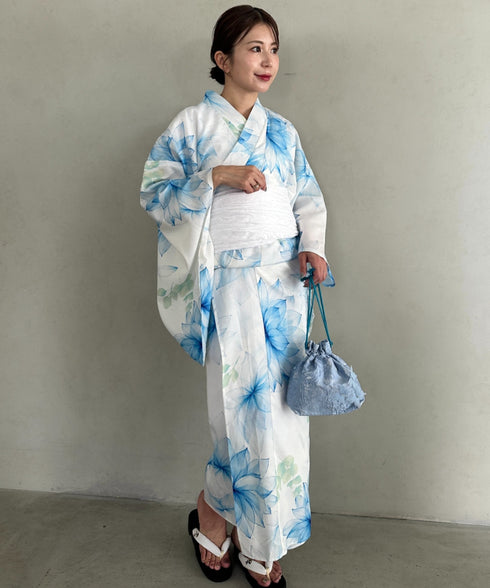 浴衣2点セット(浴衣/帯)選べる6柄♪1枚仕立てで着付け楽々 1人で着られる(浴衣/帯)■動画あり | MD2262041 | その他1