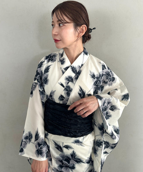 浴衣2点セット(浴衣/帯)選べる6柄♪1枚仕立てで着付け楽々 1人で着られる(浴衣/帯)■動画あり | MD2262041 | その他5