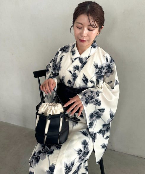 浴衣2点セット(浴衣/帯)選べる6柄♪1枚仕立てで着付け楽々 1人で着られる(浴衣/帯)■動画あり | MD2262041 | その他5