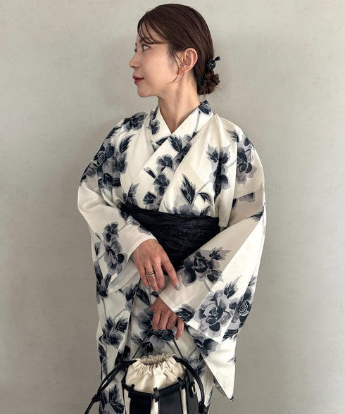 浴衣2点セット(浴衣/帯)選べる6柄♪1枚仕立てで着付け楽々 1人で着られる(浴衣/帯)■動画あり | MD2262041 | その他5