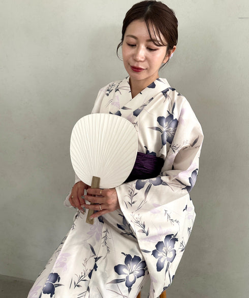 浴衣2点セット(浴衣/帯)選べる6柄♪1枚仕立てで着付け楽々 1人で着られる(浴衣/帯)■動画あり | MD2262041 | その他6