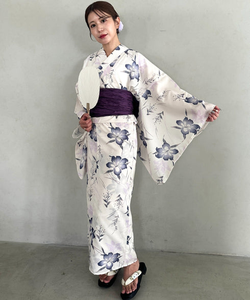 浴衣2点セット(浴衣/帯)選べる6柄♪1枚仕立てで着付け楽々 1人で着られる(浴衣/帯)■動画あり | MD2262041 | その他6