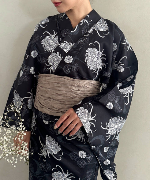 浴衣2点セット(浴衣/帯)選べる6柄♪1枚仕立てで着付け楽々 1人で着られる(浴衣/帯)■動画あり | MD2262041 | その他2