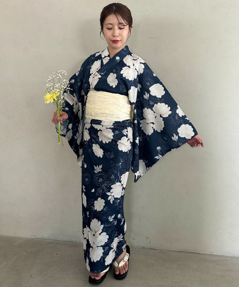 浴衣2点セット(浴衣/帯)選べる6柄♪1枚仕立てで着付け楽々 1人で着られる(浴衣/帯)■動画あり | MD2262041 | その他3