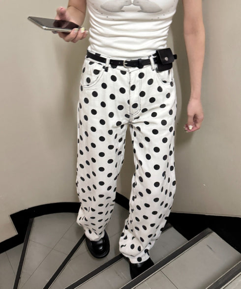 コインドットワイドパンツ | SL2265117 | ホワイト