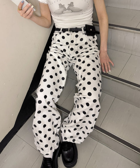 コインドットワイドパンツ | SL2265117 | ホワイト