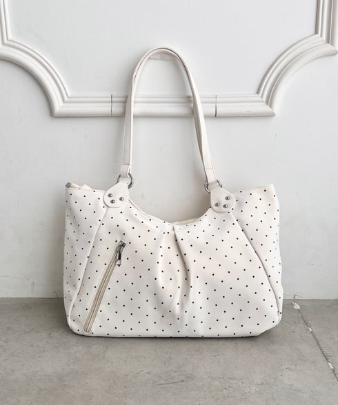 ドットショルダートートバッグ | LO1265086 | ホワイト