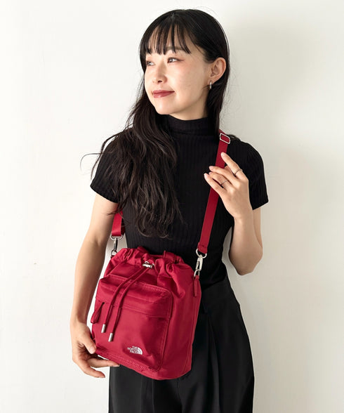 【】THE NORTH FACE(ザ・ノースフェイス)/2WAY ショルダーバッグ ロゴプリント トラベルバケットバッグ/TRAVEL BUCKET BAG | IM1262070 | レッド