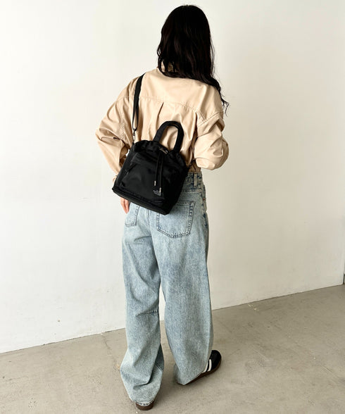 【】THE NORTH FACE(ザ・ノースフェイス)/2WAY ショルダーバッグ ロゴプリント トラベルバケットバッグ/TRAVEL BUCKET BAG | IM1262070 | ブラック