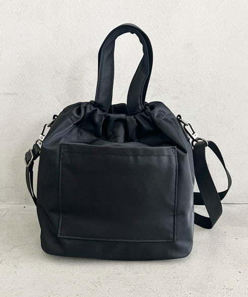 【】THE NORTH FACE(ザ・ノースフェイス)/2WAY ショルダーバッグ ロゴプリント トラベルバケットバッグ/TRAVEL BUCKET BAG | IM1262070 | ブラック