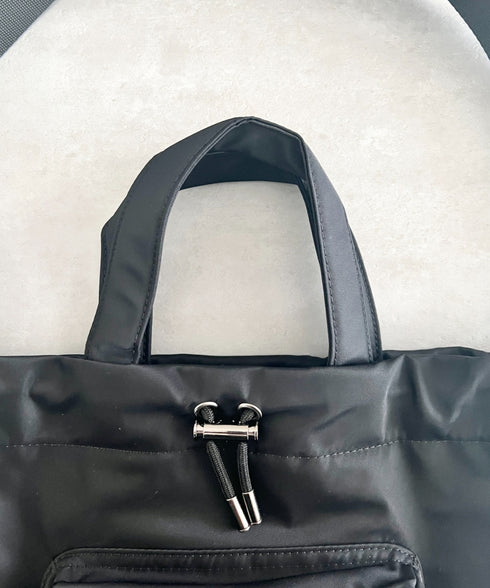 【】THE NORTH FACE(ザ・ノースフェイス)/2WAY ショルダーバッグ ロゴプリント トラベルバケットバッグ/TRAVEL BUCKET BAG | IM1262070 | ブラック