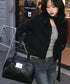 MUCENT(ムセント)/軽量 A4収納可 ロゴパッチ ショルダー トートバッグ/TIVE LEATHER SHOULDER BAG UNISEX | AT1262071 | ブラック