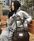 MUCENT(ムセント)/軽量 A4収納可 ロゴパッチ ショルダー トートバッグ/TIVE LEATHER SHOULDER BAG UNISEX | AT1262071 | ブラウン