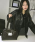 MUCENT(ムセント)/軽量 A4収納可 ロゴパッチ ショルダー トートバッグ/TIVE LEATHER SHOULDER BAG UNISEX | AT1262071 | ブラウン