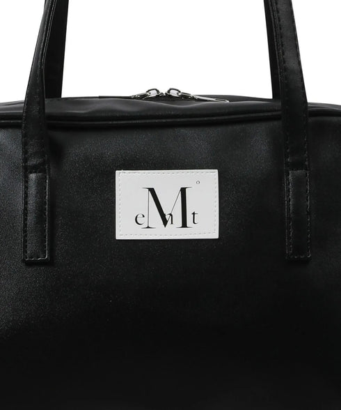MUCENT(ムセント)/軽量 A4収納可 ロゴパッチ ショルダー トートバッグ/TIVE LEATHER SHOULDER BAG UNISEX | AT1262071 | ブラック