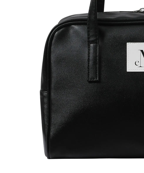 MUCENT(ムセント)/軽量 A4収納可 ロゴパッチ ショルダー トートバッグ/TIVE LEATHER SHOULDER BAG UNISEX | AT1262071 | ブラック