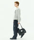 MUCENT(ムセント)/軽量 A4収納可 ロゴパッチ ショルダー トートバッグ/TIVE LEATHER SHOULDER BAG UNISEX | AT1262071 | ブラック