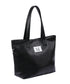 MUCENT(ムセント)/軽量 A4サイズ収納可 ロゴパッチ サイド ジッパー ショルダー トート バッグ/RIENNE SIDE ZIPPER LEATHER SHOULDER BAG | AT1262072 | ブラック