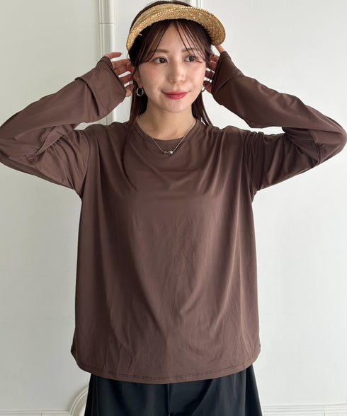 水着5点セットタンキニ上下レギンス長袖トップスショートパンツ 大人水着 UVカット セパレートトレーニングウェア 水陸両用 | MD2262053 | ブラウン