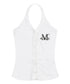 MUCENT(ムセント)/ホルターネック スリーブレス クロップ タンクトップ/MERA HALTER NECK CROP SLEEVELESS | AT2262078 | ホワイト