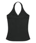 MUCENT(ムセント)/ホルターネック スリーブレス クロップ タンクトップ/MERA HALTER NECK CROP SLEEVELESS | AT2262078 | ブラック