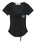 MUCENT(ムセント)/サロン アイレット レースアップ スリムフィット クロップド Tシャツ 半袖 /SARON EYELET LACE-UP SLIM FIT HALF T | AT2262079 | ブラック
