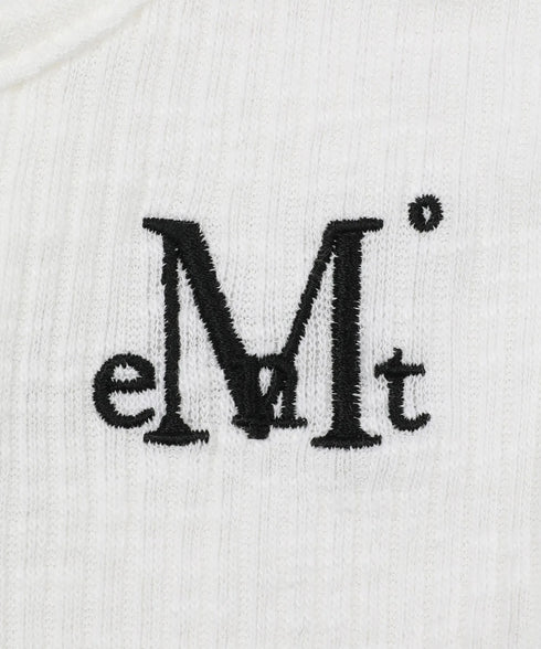 MUCENT(ムセント)/サロン アイレット レースアップ スリムフィット クロップド Tシャツ 半袖 /SARON EYELET LACE-UP SLIM FIT HALF T | AT2262079 | ホワイト