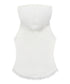MUCENT(ムセント)/アセン レース スリムフィット フード スリーブレス タンクトップ/ASEN LACE SLIM HOOD SLEEVELESS | AT2262081 | ホワイト