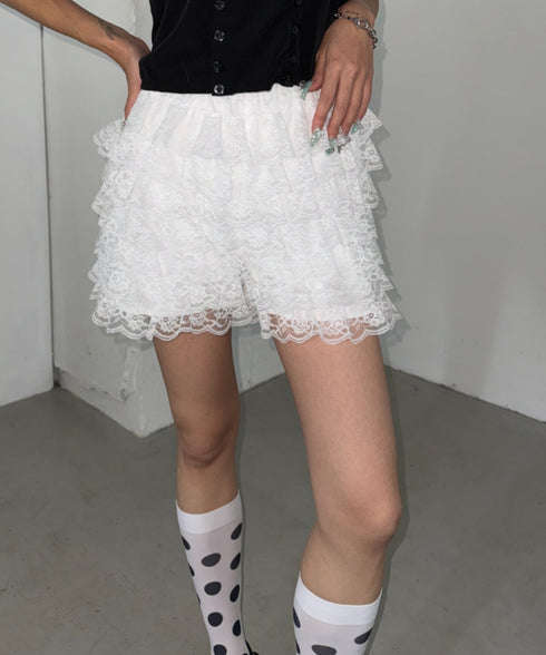 アソートフリルレースショートパンツ | BA2265083 | ホワイト