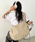 【A4収納可・軽量】大容量ムーンショルダーバッグ | WR1265066 | ベージュ
