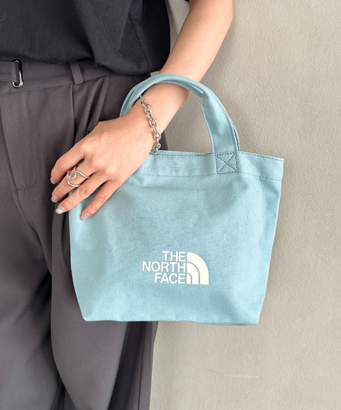 THE NORTH FACE(ザ・ノースフェイス)/ミニキャンバストートバッグ サブバッグ ロゴプリント コットントート/TNF LOGO COTTON BAG S | IM1262086 | ターコイズブルー