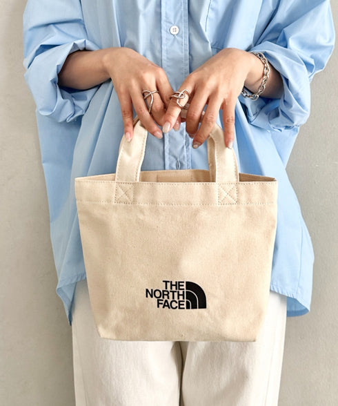 THE NORTH FACE(ザ・ノースフェイス)/ミニキャンバストートバッグ サブバッグ ロゴプリント コットントート/TNF LOGO COTTON BAG S | IM1262086 | クリーム