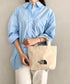 THE NORTH FACE(ザ・ノースフェイス)/ミニキャンバストートバッグ サブバッグ ロゴプリント コットントート/TNF LOGO COTTON BAG S | IM1262086 | クリーム