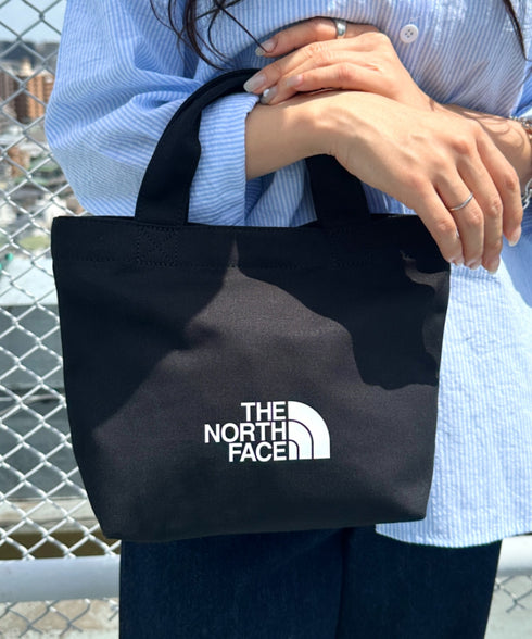 THE NORTH FACE(ザ・ノースフェイス)/ミニキャンバストートバッグ サブバッグ ロゴプリント コットントート/TNF LOGO COTTON BAG S | IM1262086 | ブラック