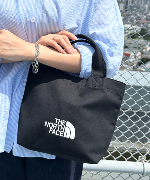 THE NORTH FACE(ザ・ノースフェイス)/ミニキャンバストートバッグ サブバッグ ロゴプリント コットントート/TNF LOGO COTTON BAG S | IM1262086 | ブラック