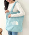 THE NORTH FACE(ザ・ノースフェイス)/A4対応 大容量 ロゴプリント コットン キャンバストートバッグ/TNF LOGO COTTON BAG M | IM1262087 | ターコイズブルー