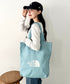 THE NORTH FACE(ザ・ノースフェイス)/A4対応 大容量 ロゴプリント コットン キャンバストートバッグ/TNF LOGO COTTON BAG M | IM1262087 | ターコイズブルー