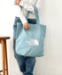 THE NORTH FACE(ザ・ノースフェイス)/A4対応 大容量 ロゴプリント コットン キャンバストートバッグ/TNF LOGO COTTON BAG M | IM1262087 | ターコイズブルー