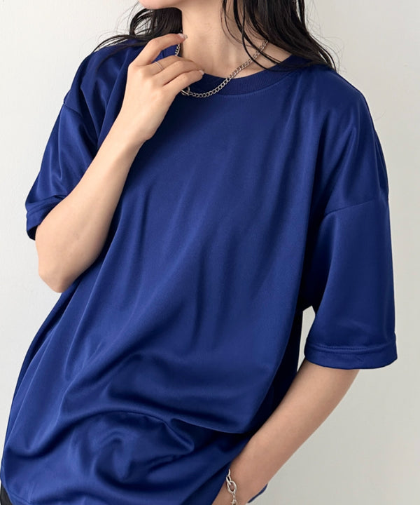 【NEWTRAL(ニュートラル)】/無地 クルーネック 半袖 Tシャツ ドライメッシュ/208 4.2oz Basic Dry Mesh Tee | NT2009008 | ブルー