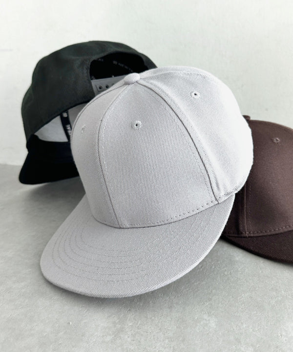 【NEWTRAL(ニュートラル)】/無地 平つば キャップ /501 Standard Basebll Cap | NT5009001 | グレー