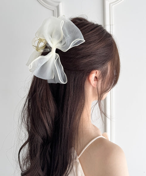 リボンヘアクリップ | SW4265099 | アイボリー