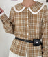 ピンタックレース丸襟長袖シャツ | SL2263007 | ベージュ系その他