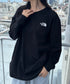 THE NORTH FACE(ザ・ノースフェイス)/ワンポイント ロゴプリント クルーネック 長袖 無地 ロンT /M'S EVERLITTE L/S TEE | IM2263012 | ブラック